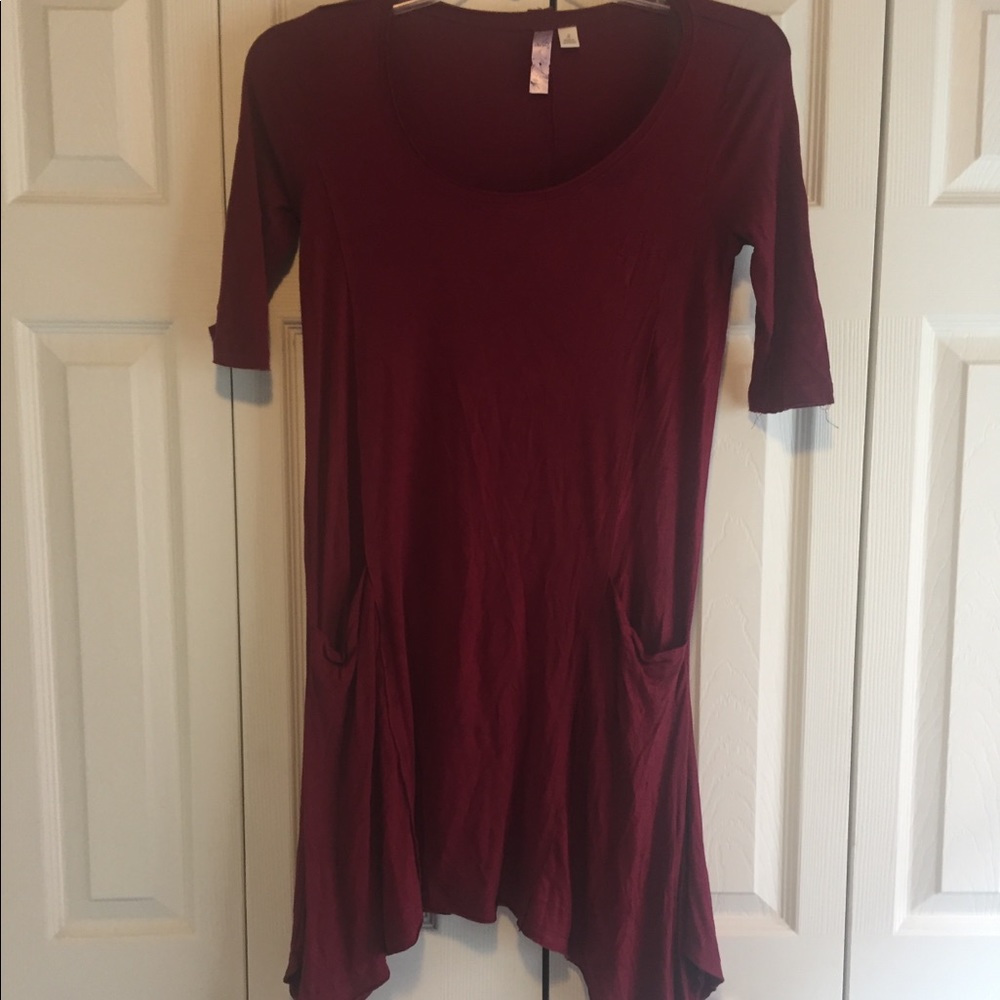 Dress/Tunic Sz Sm Burgundy summer
